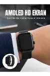 Bluetooth Görüşmeli Dokunmatik Akıllı Saat 3 Farklı Kordon Seçeneği-1