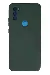General Mobile GM 21 Plus Kılıf Nano içi Kadife Silikon - Koyu Yeşil-1