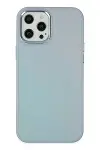 Apple iPhone 12 Pro Max Kılıf Asya Deri Silikon - Sierra Blue-1