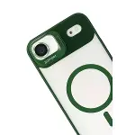 Joko Apple İphone 17 Air Rem Lensli Magsafe Standlı Kapak - Koyu Yeşil-3