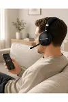 RGB Işıklı Bluetooth krofonlu Kulaklık Uzun Süreli Kullanım Type-C Şarjlı-2