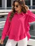 Pembe Volanlı Gömlek-1
