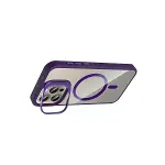 Joko Apple İphone 15 Pro Max Rem Lensli Magsafe Standlı Kapak - Derin Mor-2