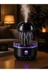 USB Çalışan Denizanası Hava Nemlendirici 7 Renk RGB Aydınlatmalı Sessiz Buhar Makinesi-4