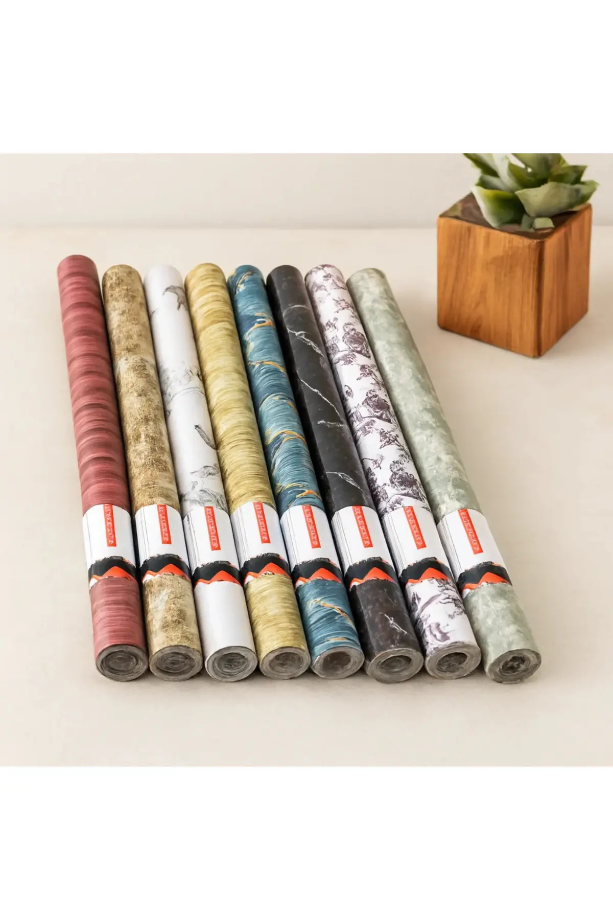 Kendinden Yapışkanlı Folyo Duvar Kağıdı 3m x 45cm (Mix Desen)