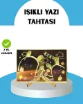 Silinebilir LED Mesaj Tahtası 7 Renkli Kalem Dahil-1