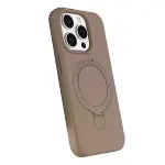 Apple İphone 15 Pro Max Regal Magsafe Standlı Kapak - Çöl Titanyum-2