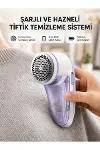 Şarjlı Tiftik Temizleyici – Çıkarılabilir Hazneli, Anti-Statik Fırçalı, USB Şarjlı-1