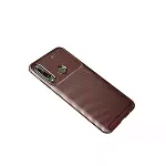 Huawei Y6p Kılıf Auto Focus Karbon Kapak - Kahverengi-2