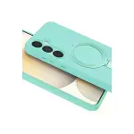 Samsung Galaxy A15 4g Regal Magsafe Standlı Kapak - Su Yeşili-4