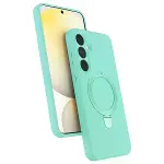 Samsung Galaxy A15 4g Regal Magsafe Standlı Kapak - Su Yeşili-1