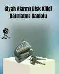 Motosiklet ve Bisiklet İçin 6mm Pinli Alarmlı Disk Kilidi-2