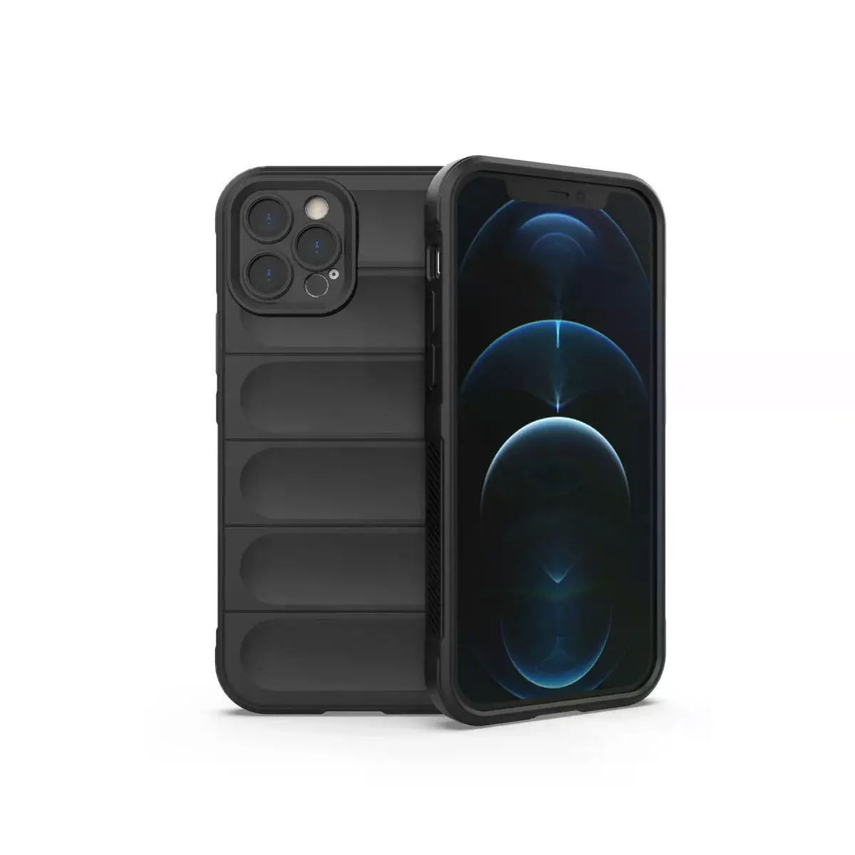 Apple İphone 12 Pro Kılıf Optimum Silikon - Siyah