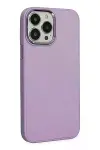 Apple iPhone 13 Pro Kılıf Asya Deri Silikon - Lila-2