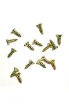 Klips, Menteşe, Ayak, Ağaç, Sunta Vidası 2,2x7,5mm - Sarı 100 Adet-2