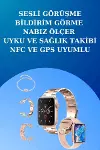3 Kordonlu Dokunmatik Ekran Akıllı Saat ve 2.Nesil Kablosuz Bluetooth Kulaklık ANC/ENC-5