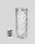 Kristal Tasarımlı RGB LED Gece Lambası – Kumandalı, Renk Değiştiren Dekoratif Işık-2