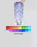 Kristal Tasarımlı RGB LED Gece Lambası – Kumandalı, Renk Değiştiren Dekoratif Işık-4