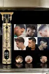 Tıraş Makinesi Şarjlı Profesyonel Saç Kesme Makinesi Gold Çizik Tıraş-3