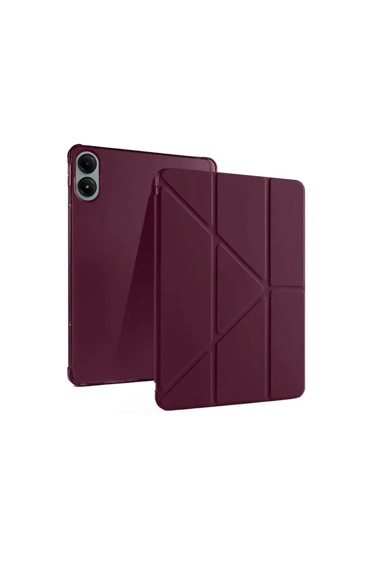 Xiao Red Pad Pro 12.1 Kılıf Kalemlikli Mars Tablet Kılıfı - Mürdüm