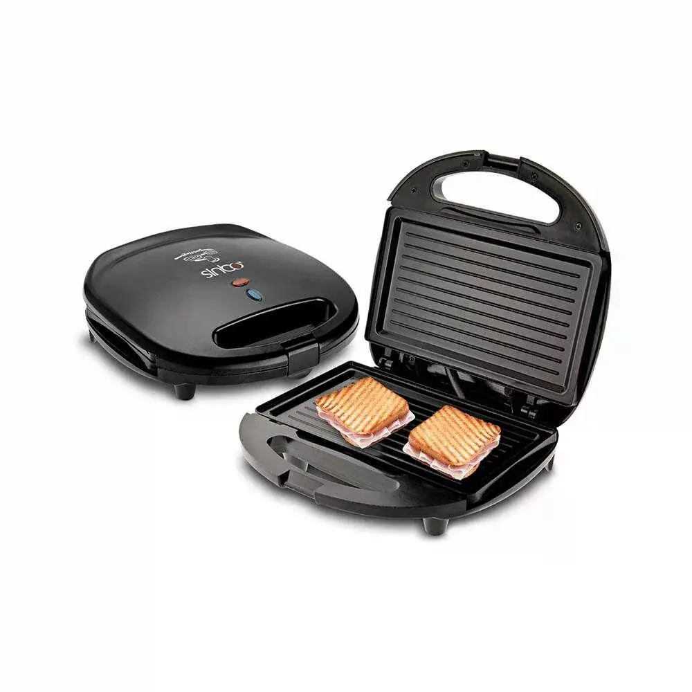 Mini Granit Elektrikli Tost Makinesi 2 Tost Yapışmaz Yüzey 750W SSM-2513