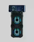 Bluetooth Bağlantılı LED Işıklı Taşınabilir Hoparlör – 1200 mAh Şarjlı, FM Radyolu-3