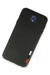 Samsung Galaxy J7 Pro / J730 Kılıf Loop Deri Silikon - Siyah-4