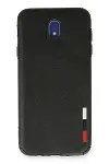 Samsung Galaxy J7 Pro / J730 Kılıf Loop Deri Silikon - Siyah-1