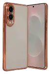 Samsung Galaxy S25 Edge Razer Lensli Silikon - Çöl Titanyum-2