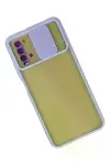 Xiao Red 9T Kılıf Palm Buzlu Kamera Sürgülü Silikon - Lila-2