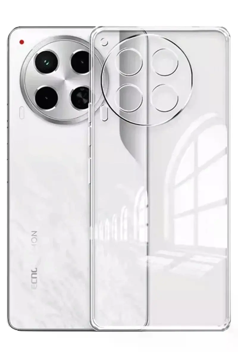 Tecno Camon 30 Kılıf Lüx Şeffaf Silikon