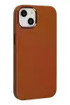 Apple iPhone 14 Plus Kılıf Asya Deri Silikon - Kahverengi-3