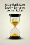 5 Dakikalık Kum Saati Zamanlayıcı – SARI Dekoratif Masa Saati 4 Renk Seçeneği-1