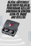 Kablosuz Bluetooth Kulaklık Powerbank Özellikli Göstergeli Hd Mikrofon-2