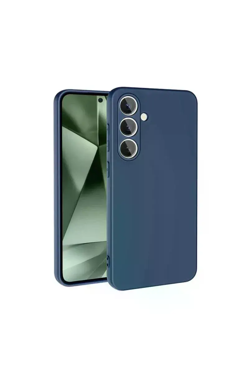 Samsung Galaxy S24 FE Kılıf Nano içi Kadife Silikon - Lacivert