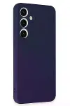 Samsung Galaxy S24 FE Kılıf Nano içi Kadife Silikon - Lacivert-2