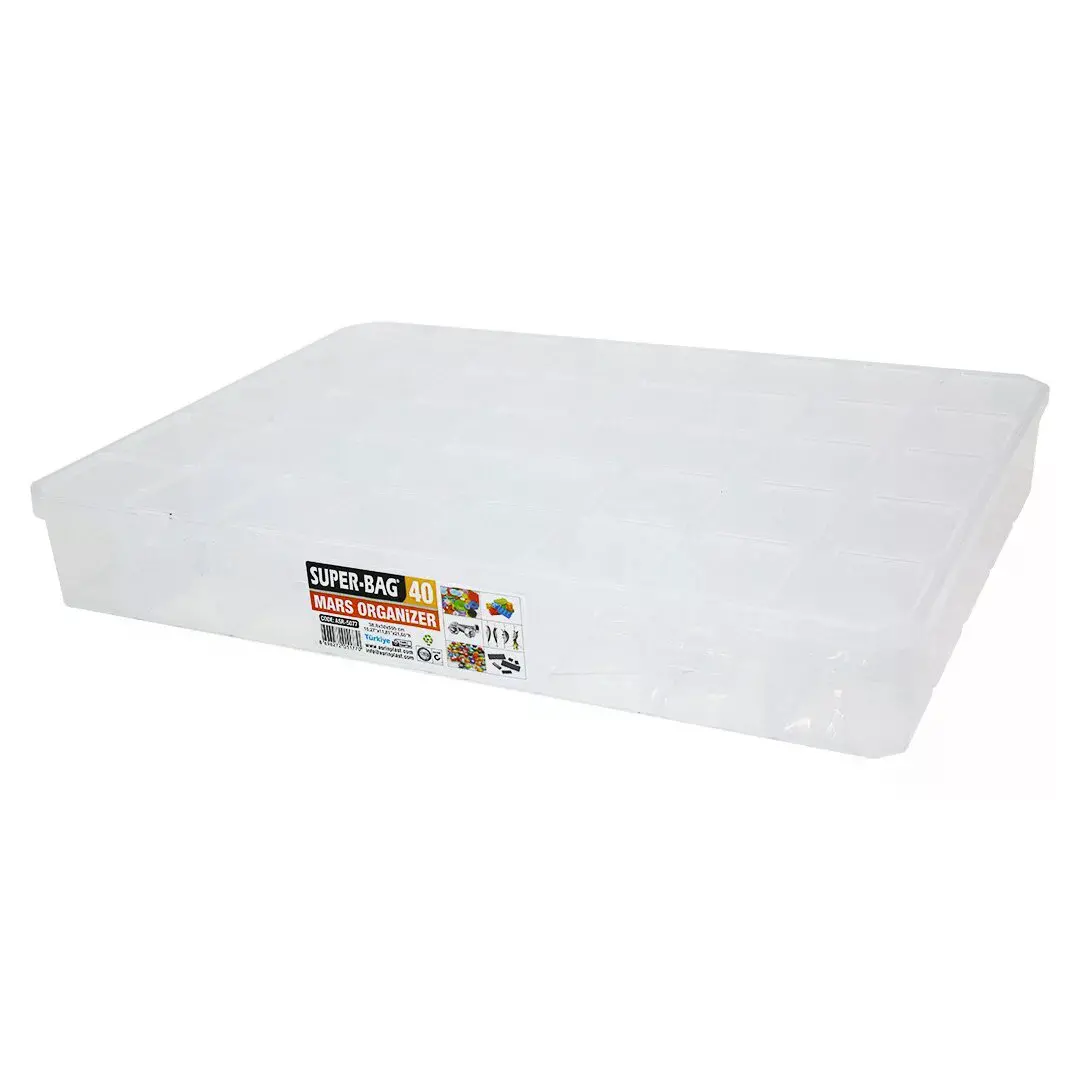 MARS 40 BÖLMELİ ŞEFFAF ORGANİZER BOX 39x30x55CM
