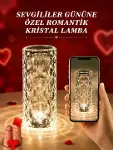 Sevgililer Günü İçin Hediye Kristal Lamba Sevgiliye Hediye USB Şarjlı Gece Lambası (Kopya)-2
