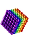 Boncuk Mıknatıs 216 Adet 5mm Mıknatıslı Lego Magnet Neo Cube Gümüş Neo Karışık-1