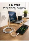 Hızlı Şarj Destekli 2 Metre Type-C Kablo-2
