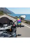 Evrensel Motosiklet Telefon Tutucu – Kaymaz, Kilitlenebilir Güvenli Tutuşlu, 360° Ayarlanabilir Gido-4