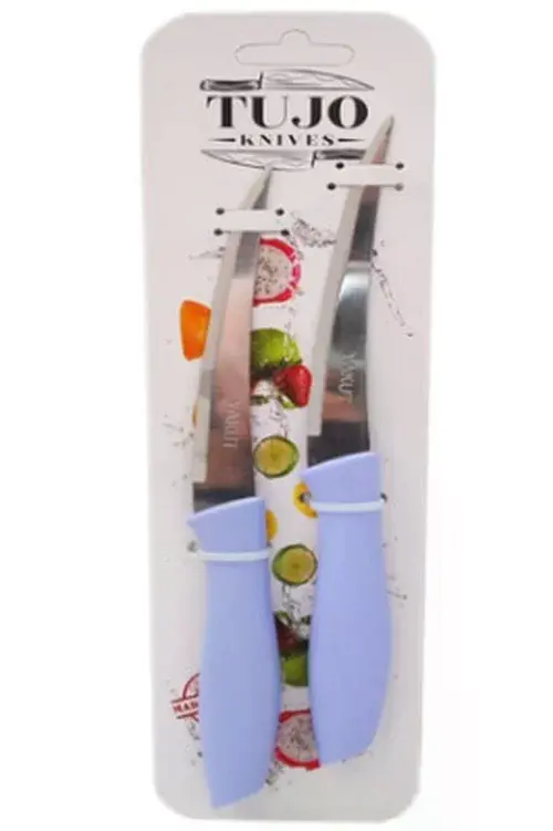 2 Parça Kartelalı Tırtırlı Bıçak