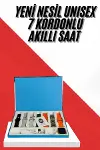 7 Kordonlu Uni Akıllı Saat Çoklu Kordon Seçeneği Amoled Ekran-1