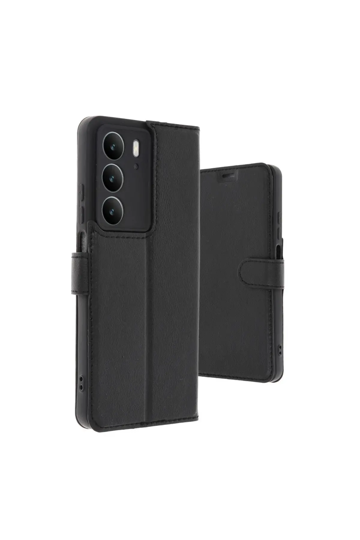Realme C75 4g Trend S Plus Kapaklı Kılıf - Siyah