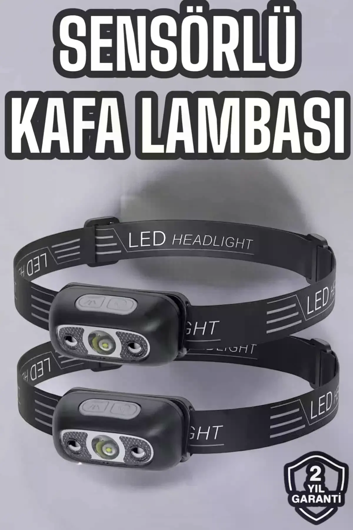 Kafa Lambası Kamp Lambası Led Işık Şarjlı Ayarlanabilir