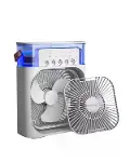 Spreyli Mini Masaüstü Fan | 500ML Su Hazneli, 3 Kademeli Soğutucu Yeni Nesil-6