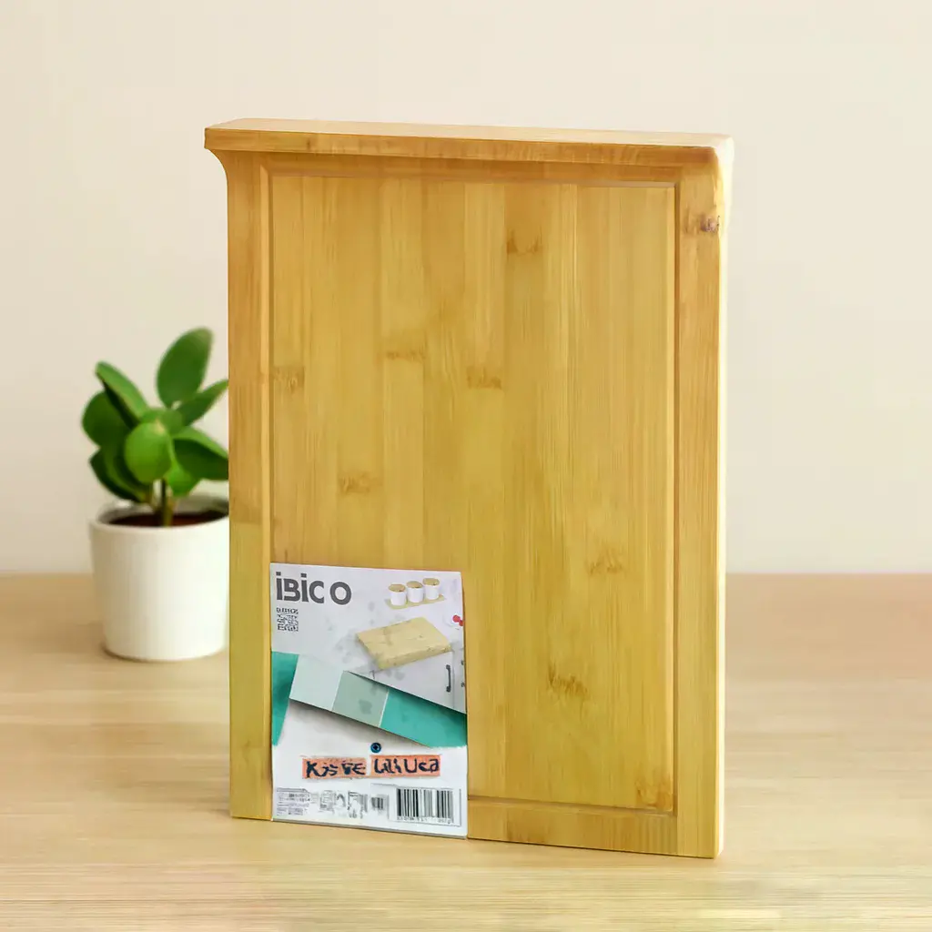 Bambu Kesme Tahtası 25x35 cm (Klı, Kenar Destekli)