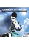 Gidon Bağlantılı Güneş Ve Yağmur Korumalı 360° Derece Ayarlanabilir Motosiklet Bisiklet Telefon Tutu-4