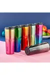 500ML Diamond Termos Bardak Renkli Paslanmaz Çelik - Kaydırmaz Tpr Taban - Sızdırmaz Kapak-1