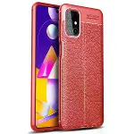 Samsung Galaxy M31s Kılıf Auto Focus Kapak - Kırmızı-1